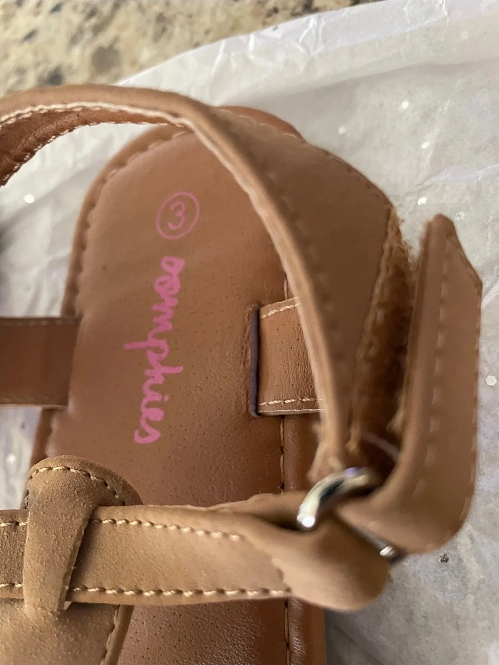2 Girls Sandals. Size 3